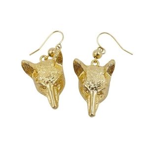 Ultra rare Tory burch fox earrings